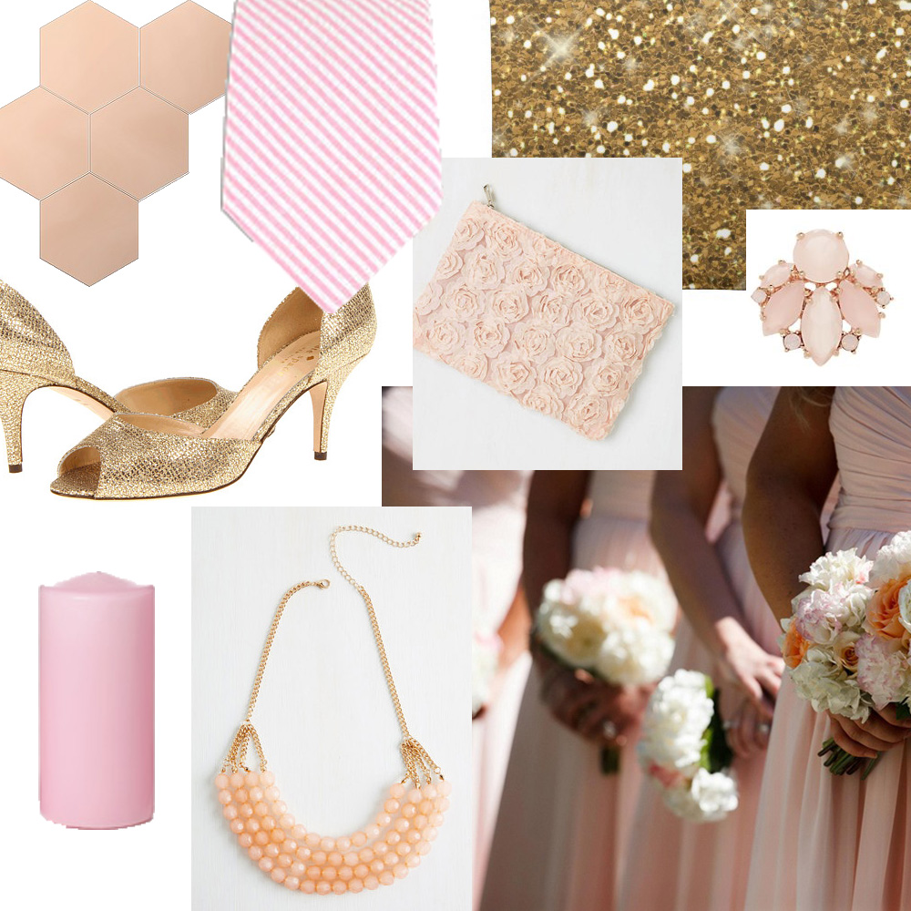 A Pink and Gold Wedding. Desktop Image