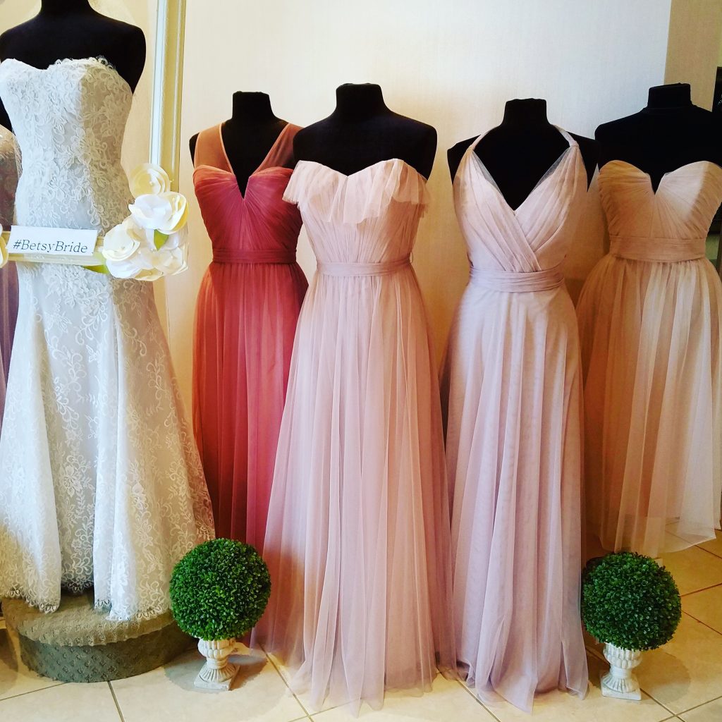 Guide to Mixing and Matching Bridesmaid Gowns at Betsy Robinsons. Desktop Image